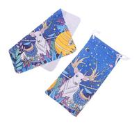 Hemobllo Kit de Limpieza de Gafas Bolsa de Gamuza para Estuche de Gafas Paño Limpiador Portátil Obsequio de Navidad Cordón