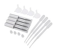 Hemobllo Kit de Pestañas Vacío de 4 Piezas con Cepillo y Embudos para Almacenar Mascarilla de Pestañas