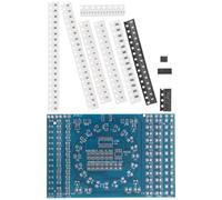 Hemobllo Kit de Práctica de Soldadura Smd Azul 125 Componentes y 274 Uniones Entrenamiento de Soldador Pcb para Mejorar Habilidades en Electrónica