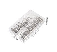 Hemobllo Kit de Reparación de Tornillos para Gafas con Plaquetas Nasales Surtido Práctico de Tornillos Metálicos para Reparación de Monturas y Reposición Caja de Almacenamiento Portátil