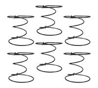 Hemobllo Kit de Resortes para Silla de Acero Negro 6 Piezas Diseño de Doble Cono para Reparación de Resortes de Asiento Tapizados en Sofás y Sillas