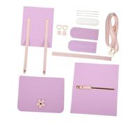 Hemobllo Kit DIY para Hacer Bolso Cuadrado de Hombro PU Material de Manualidades para Mujeres y Principiantes Completo para Confección Artesanal de Bolso de Mano Sakura