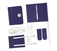 Hemobllo Kit para Hacer Bolso Cuadrado de Hombro PU Material DIY para Bolso Mano Completo para Bolsa Artesanal de Color Azul Sakura para Regalo Personalizado