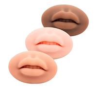 Hemobllo Labios de Silicona 3d para Práctica de Tatuaje Textura Realista, Material Flexible y Elástico, Adecuado para Principiantes en Maquillaje y Microblading