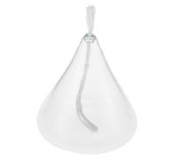 Hemobllo Lámpara De Queroseno Líquida Recargable Tipo Cono De Vidrio Adorno Delicado para Sala y Cocina Sin Humo