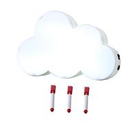 Hemobllo Lámpara Led De Mensajes Creativa Diseño De Nube Pizarra Erasable Para Escribir Mano Luz Nocturna Decorativa Para Fiestas y Eventos Color Aleatorio