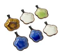 Hemobllo Lavador de Pinceles de Tinta de Cerámica 6 Piezas Tintero para Caligrafía y Pintura Vaso para Lavar Pinceles Soporte Plato de Agua Portátil para Estudio y Arte Color Aleatorio