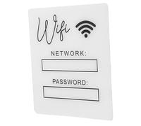 Hemobllo Letrero Acrílico de Wifi para Invitados Señal Wifi Moderna y Minimalista para Hogar Oficina y Diseño Escribible y de Limpiar Actualización de Sin Base