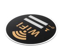 Hemobllo Letrero Acrílico para Pared Wifi Tamaño 15 X 15 Cm Adhesivo Decorativo de Acrílico Reutilizable para Hotel y Punto Turístico
