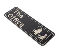 Hemobllo Letrero Fácil de Instalar Autoadhesivo para Oficina de Puerta de Pvc Negro Fuerte Adhesión sin Perforaciones Adecuado para Oficinas y Salas de Operaciones