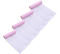 Hemobllo Libro de Facturas para Boutique con 4 Talonarios de 2 Partes en Papel, Formularios Duplicados para Pequeñas Tiendas y Resolución de Disputas