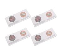 Hemobllo Libro de Gráficos para Pruebas de Daltonismo 4 Tarjetas de Prueba Visual Papel Resistente Portátil para Autoevaluación y Exámenes Clínicos de Visión de Deficiencia de Color