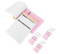 Hemobllo Libro de Recibos de Caja, Libro de Recibos de Dos Partes, Papel, 5 Piezas, con Tabla de Escritura Integrada, para Albaranes y Facturas de Pedidos, para Panaderías y Negocios
