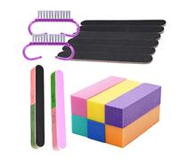 Hemobllo Limas de Uñas Mini Cepillo de Uñas Pulidores de Tira de Lijado Herramienta de Manicura para Pulido y Lijado