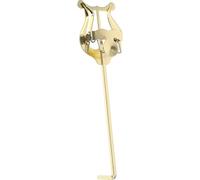 Hemobllo Lira para Trompeta y Corneta Metálica Portátil Clip para Partitura Musical Compacta Color Dorado Accesorio Duradero para Instrumentos de Viento en Marchas y Conciertos
