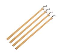 Hemobllo Mango para Pinceles de Caligrafía 4 Unidades Mango de Bambú Natural 23 CM de Largo y 06 CM de Diámetro Accesorio para Dibujo Tinta y Manualidades Artísticas