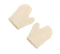 Hemobllo Manopla De Baño Exfoliante De Sisal Natural 2 Piezas Tamaño Pequeño Para Ducha y Cuerpo, Guantes De Baño Para Estimular Circulación y Limpieza Profunda, Adecuado Para Viajar y Camping