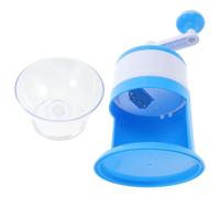 Hemobllo Máquina Manual para Granizados y Conos de Hielo Picado, Portátil | PP Azul, Manivela Fácil de Usar, Apta Adultos, Hogar, Verano, Hielo