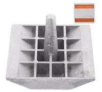 Hemobllo Marcador Reflectante de Seguridad Vial de Aluminio Doble Color Amarillo Señal de Reducción para Garajes y Entradas de Vehículos Accesorio para Remolques y Equipamiento