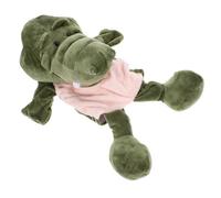 Hemobllo Marioneta de Mano de Cocodrilo de Peluche Suave de Juguete Interactivo para Muñeco para Enseñanza Familiar