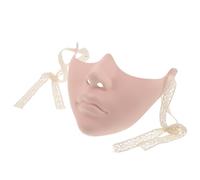 Hemobllo Máscara de Media Cara de Plástico Color para Disfraces y Fiestas Temáticas, Mascarilla Inferior para Halloween, Celebraciones y Baile de Graduación, Unisex para Cosplay y Juego