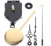 Hemobllo Mecanismo de Reloj de Pared DIY Péndulo Metálico Motor Silencioso Kit de Repuesto Completo Accesorio para Reparación y Creación de Relojes Compatible Batería Uso en Hogar y
