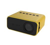 Hemobllo Mini Proyector LED Portátil para Cine Casa Proyector Móvil con Tecnología de Reflexión Difusa para Protección Compatible con Android iOS Altavoces y Carga Móvil para Cine y Vídeo
