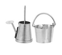 Hemobllo Mini Regadera de Hierro 2 Piezas para Casa de Muñecas Decoración Miniatura Accesorio de Juguete para Desarrollo para de Mini Jardinería