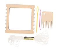 Hemobllo Mini Telar de Madera para Manualidades Herramientas de Tejer Portátiles Kit de Tejedora DIY para Pulseras y Proyectos de Bricolaje Color Aleatorio Color Aleatorio