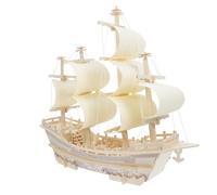 Hemobllo Modelo De Barco Antiguo De Madera Simulado Kit De Construcción De Maquetas De Barcos Decoración Náutica Hogar Manualidades para Adultos y Principiantes Rompecabezas