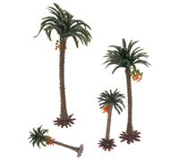 Hemobllo Modelo de Cocotero en Miniatura para Decoración de Mesa de Arena, Árbol Artificial de Plástico Hecho a Mano Diseño Único y Alta Realidad para Paisajes
