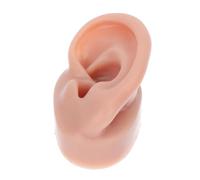 Hemobllo Modelo de Oreja Falsa Silicona Suave Modelo de Oreja Perforada para Práctica de Perforación de Aretes Accesorio de Enseñanza de Medicina para Simulación de Sutura