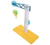 Hemobllo Modelo De Polea Didáctica De 3 Piezas para Niños, Soporte Resistente, Plástico Educativo De Tamaño Pequeño, Juguete De Educación Temprana para Aula, Hogar y Programas Extraescolares