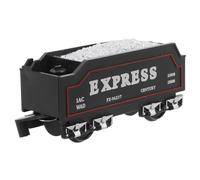 Hemobllo Modelo de Tren de Carbón Motor de Vapor, Tren de Plástico Realista Detalles de Carga y Conexión Fácil para Juego Imaginativo y Colección Ferroviaria, Juguete Educativo