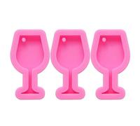 Hemobllo Molde de Resina de Silicona para Colgantes 3 Piezas, Molde DIY en Forma de Copa Tipo Cáliz, Flexible y Resistente para Manualidades y Fundición de Joyas