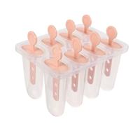 Hemobllo Molde para Polos de Reutilizable Molde para Hacer Helados DIY Ovalado Rosa Práctico y Seguro para Congelar Jugos Yogur y Frutas Casa