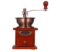 Hemobllo Molino Manual para Café Portátil con Cuerpo de Madera y Manivela de Hierro Máquina Moler Granos Multifuncional para Uso Viaje y Camping