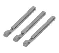 Hemobllo Mosquetones de Aleación de Titanio para Llavero 3 Piezas Mosquetón Metálico Pequeño Resorte Clip Rápido para Senderismo Escalada y Camping al Aire Libre