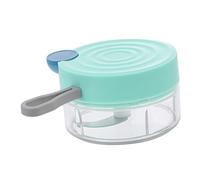Hemobllo Multifuncional Picador Manual de Ajo y Verduras Mini Cortador Compacto Transparente para Cocina Práctico Triturador de Alimentos y Frutos Secos