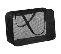 Hemobllo Neceser De Nailon y Malla Transparente con Asas Dobles, Gran Capacidad, Duradero, para Mujer, Multifunción, Viajes y Almacenamiento De Aseo Toiletries