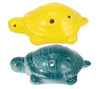 Hemobllo Ocarina de Cerámica Tortuga 6 para Principiantes Portátil para Niños Instrumento Musical Creativo Sonido Agradable de Tocar