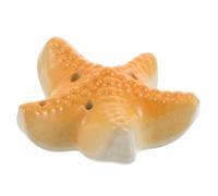 Hemobllo Ocarina de Estrella de Mar de Cerámica Color Naranja Instrumento de Viento para Principiantes para Festivales la Playa