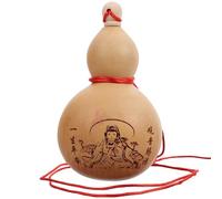 Hemobllo Olla de Vino de Cocina Tallada en Calabaza Natural con Tapón de Madera, Maceta Decorativa Feng Shui, Accesorio para Hogar y Obsequio para Amantes del Vino (tamaño Estilo Aleatorio