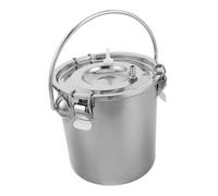 Hemobllo Ordeñadora Manual de Acero Inoxidable para Ovejas y Cabras Cubo Portátil con Boca Mejorada para Minimizar Desperdicio Fácil Limpieza y Transporte