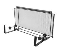 Hemobllo Organizador de Cables de Escritorio Negro Grande con Abrazadera Ajustable, Estante Metálico Resistente para Almacenamiento bajo Escritorio, Cesta Colgante para Oficina y Hogar,