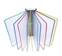 Hemobllo Organizador de Pared para Documentos A4 10 Bolsillos Expositor Colgante de Hierro y PVC para Oficina y Escuela Soporte para Folletos y Carpetas Ahorro de Espacio y Acceso