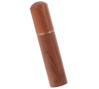 Hemobllo Organizador Portacerillas de Madera Pequeño Tubo Almacenamiento Cerillas Resistente Portátil para Camping Exterior Supervivencia Madera de Palisandro