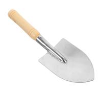 Hemobllo Pala con Punta Afilada de Acero Inoxidable Pequeña de Jardinería | Mango de Madera, Acabado Mate, Agarre Antideslizante, Uso Exterior, Herramienta Portátil para Labores de Jardín
