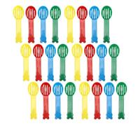 Hemobllo Palas para Arena de Mascotas 40 Piezas, Pala de Plástico para Caja de Arena de Gatos y Hámster, Herramienta para Limpiar Excrementos de Mascotas Pequeñas, Colores Surtidos (Verde,