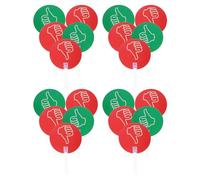 Hemobllo Paletas de Votación para Aula 20 Piezas, Tablero Plástico Doble Cara 24x15 Cm, Señales Pulgar Arriba y Abajo, Herramientas Interactivas para Respuestas de Estudiantes en Educación